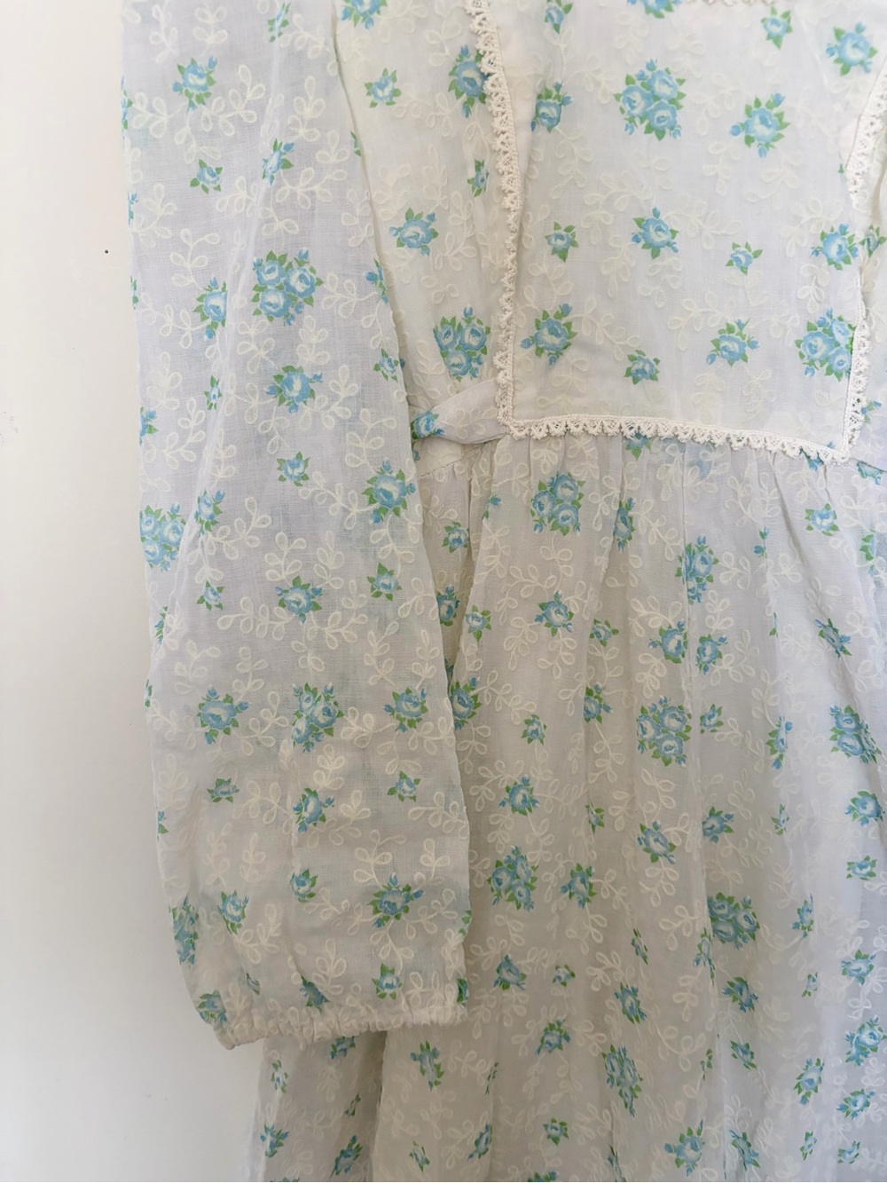vintage 70s prairie dress - Picture 2 of 7
